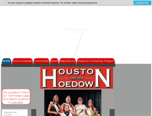 Tablet Screenshot of houstonhoedown.com